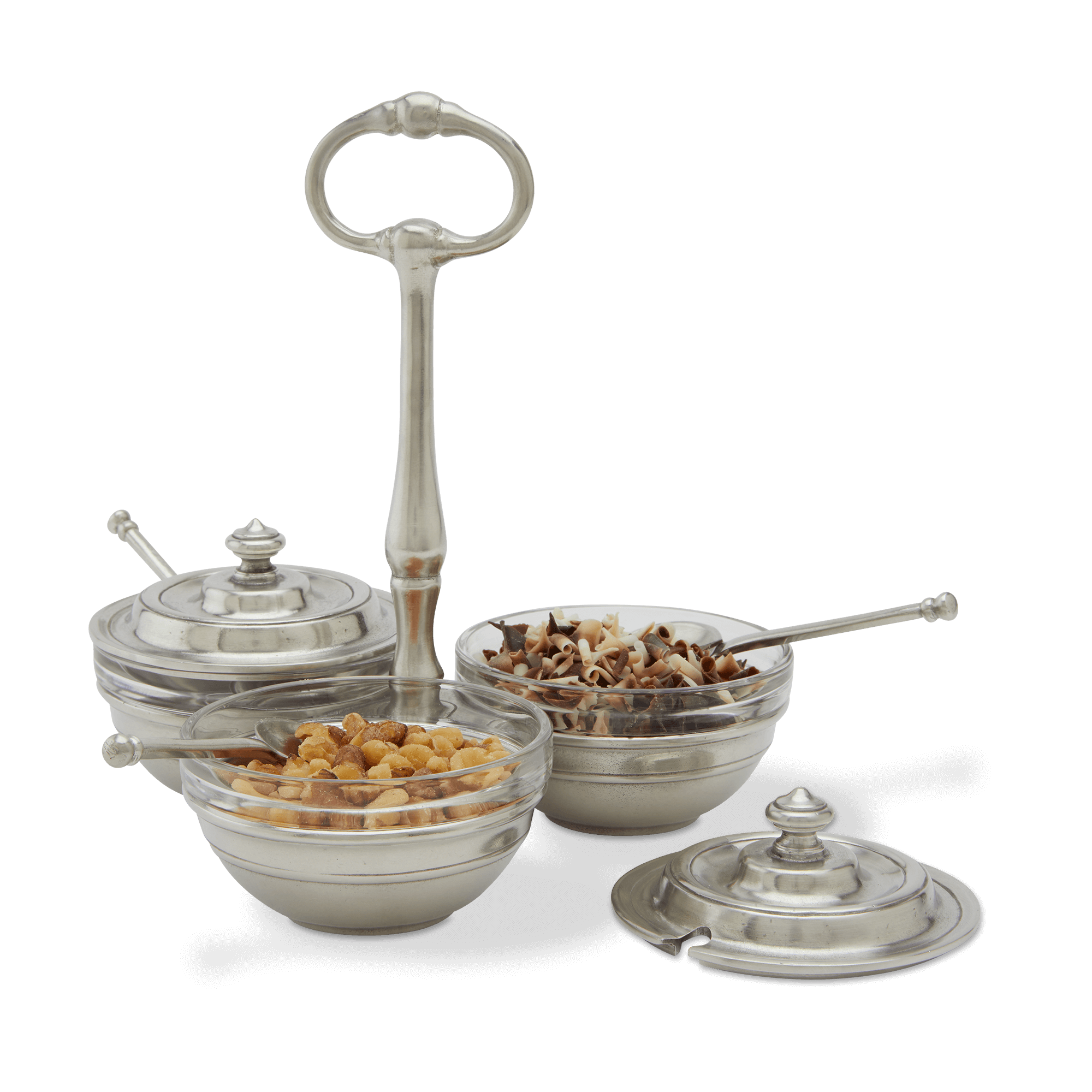 MATCH Pewter Condiment Caddy Set w/ Lids & Spoons – MATCH • Made