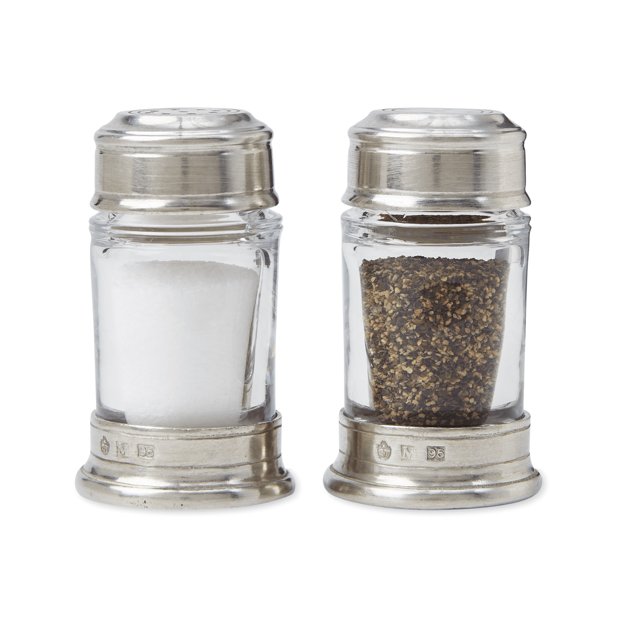 MATCH Pewter Salt Pepper Shaker Set
