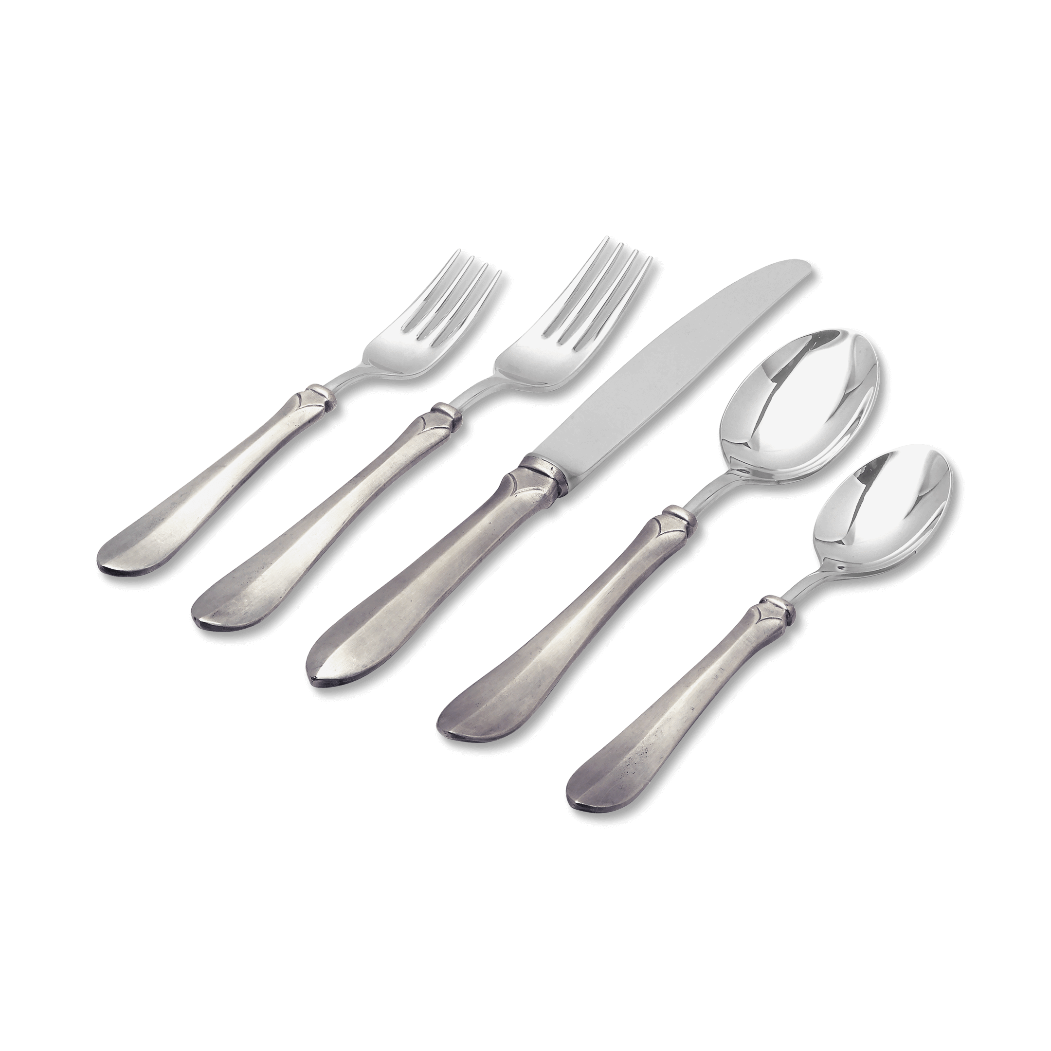 Silverware Set, 5 Piece Flatware Set, Stainless Steel Eating Utensils Cutlery Set, Includes Dinner Knives/Forks/Spoons/Teaspoons/Salad Forks