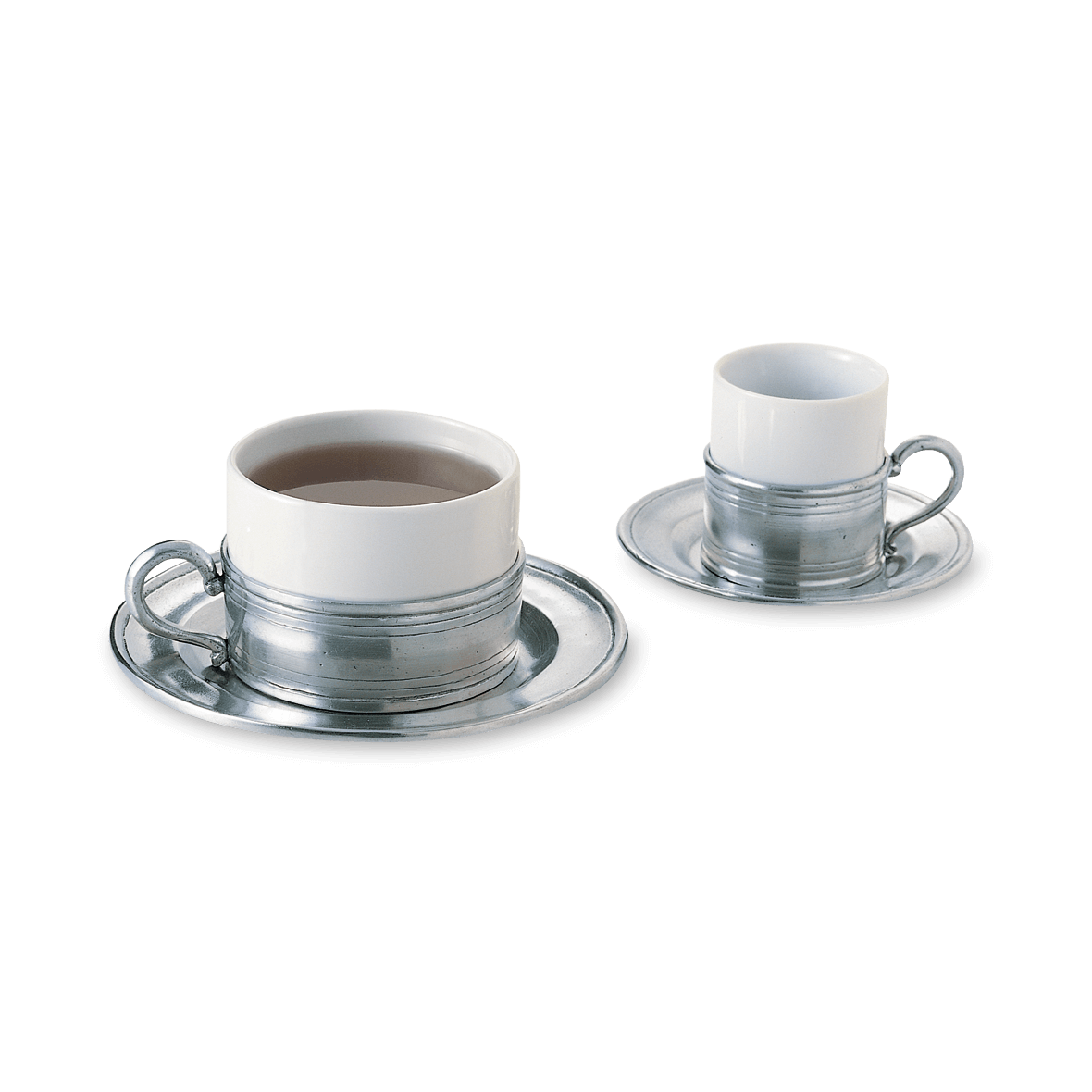 MATCH PEWTER Convivio Cappuccino Cup & Saucer - Thumbnail 3