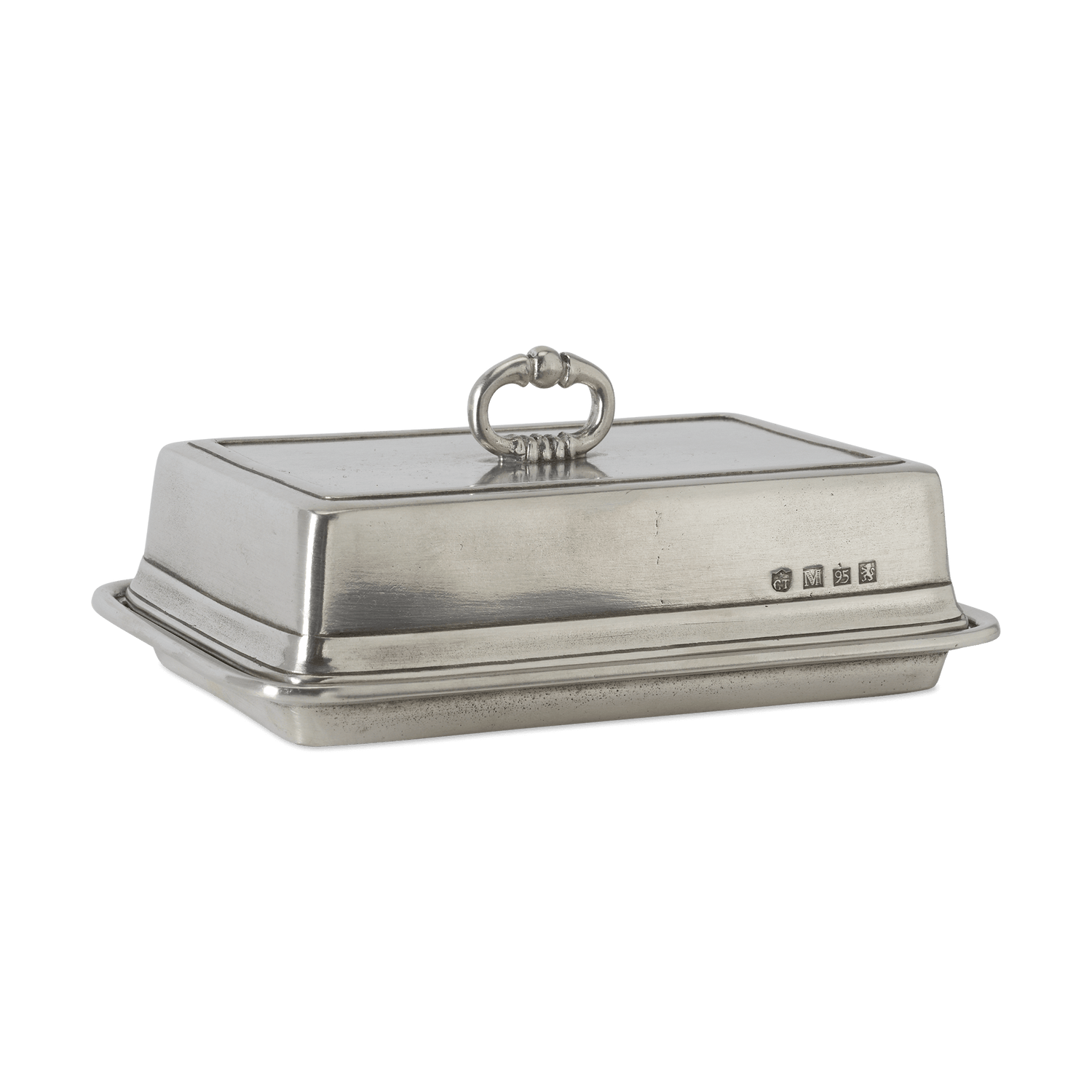 MATCH Pewter Double Covered Butter Dish
