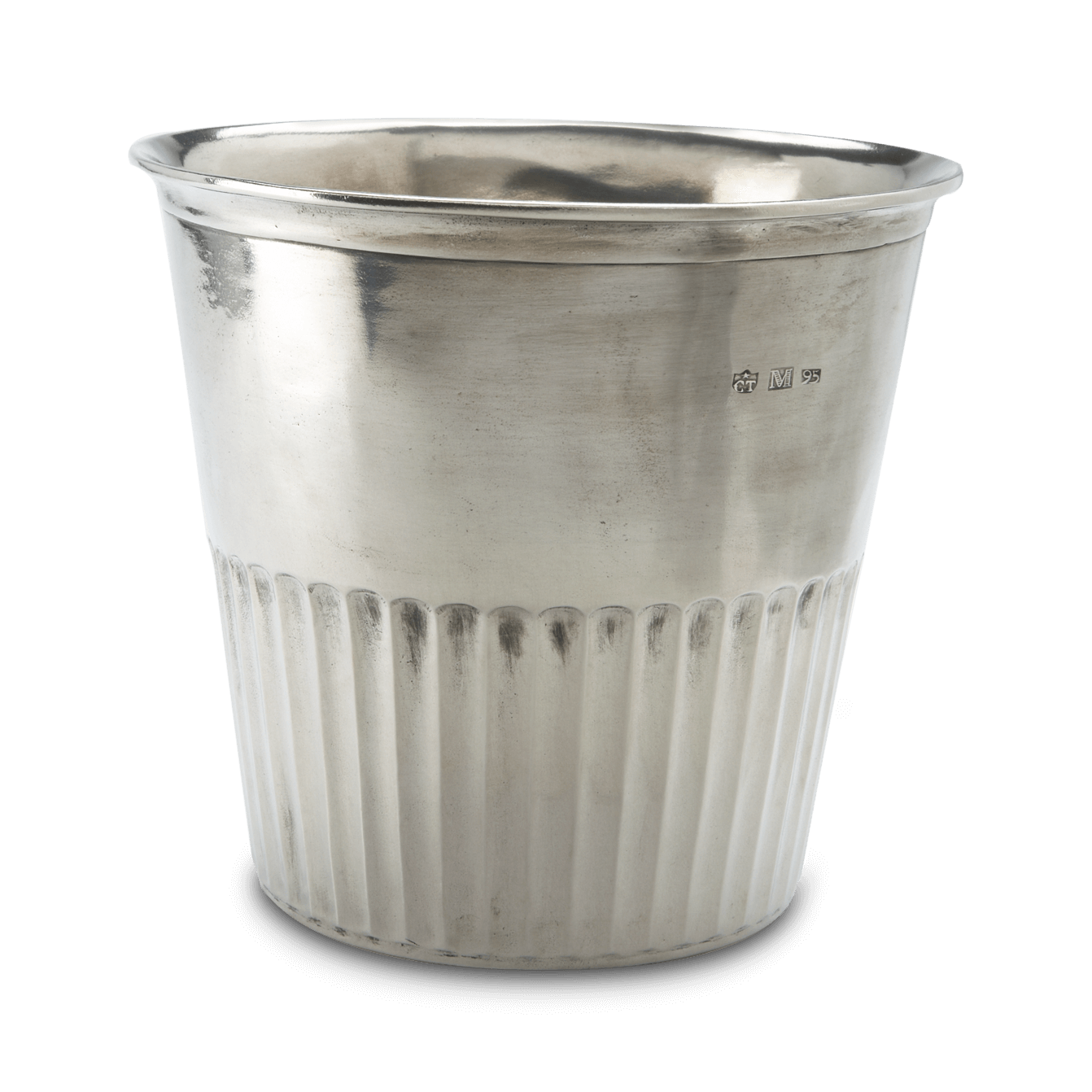 MATCH PEWTER Impero Waste Basket
