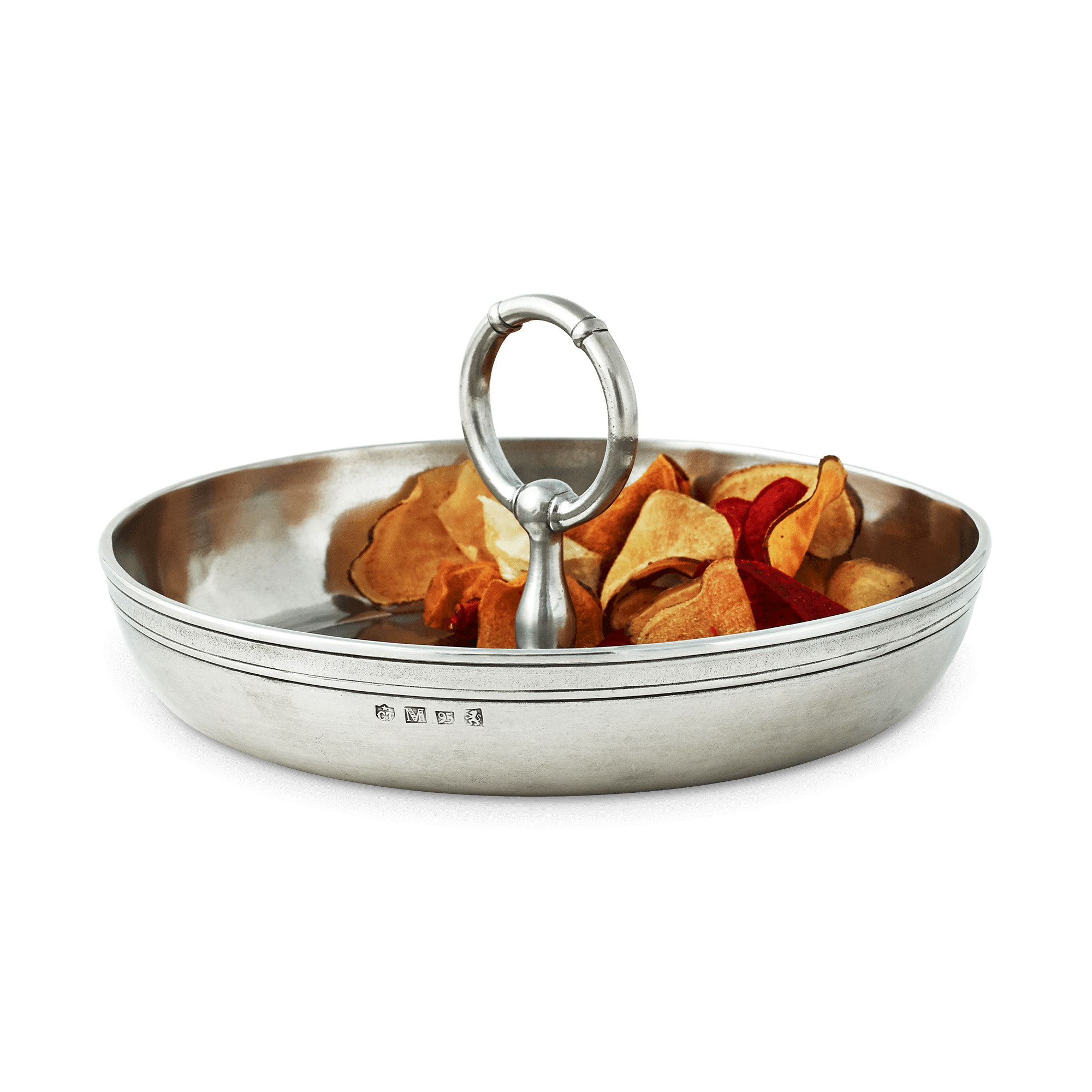 MATCH Pewter Festa Dish Bowl with Handle