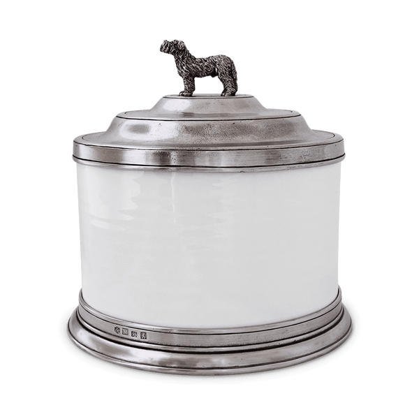 Match Pewter Glass Cookie Jar