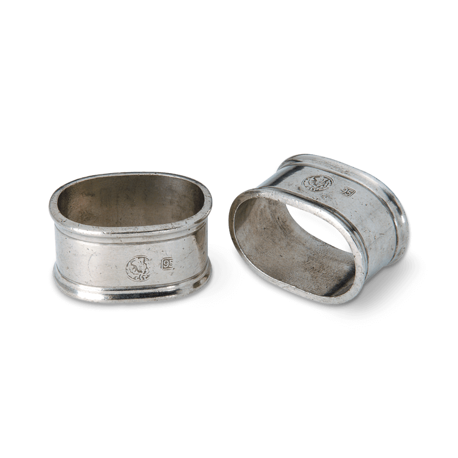 Oval Napkin Ring, Pair