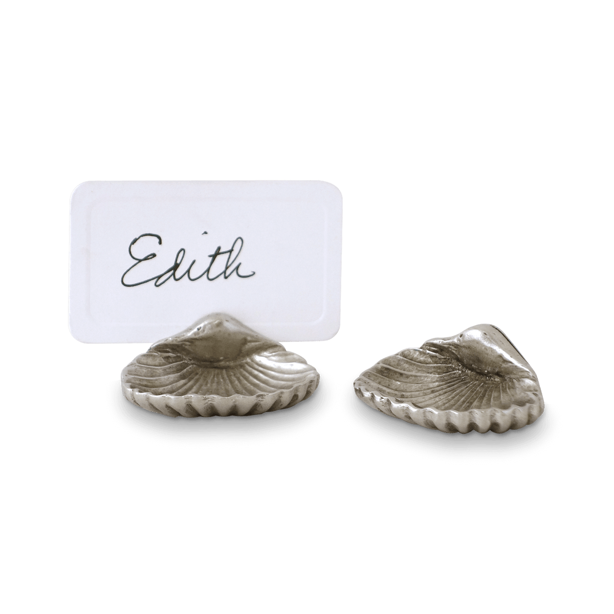 Shell Match MATCH Pewter Shell Place Card Holder – MATCH • Made in Italy