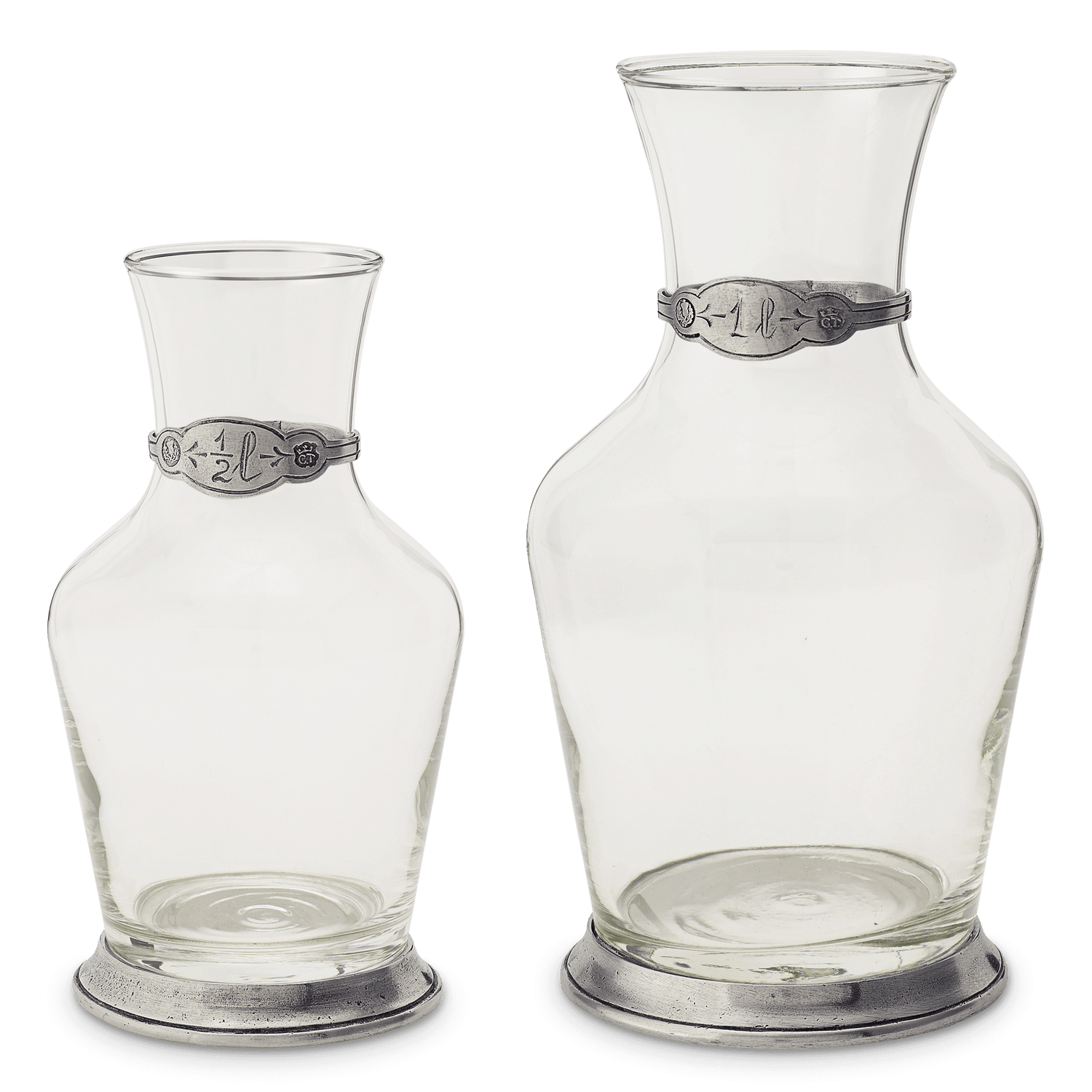 MATCH Pewter Glass Carafe 1/2 Litre