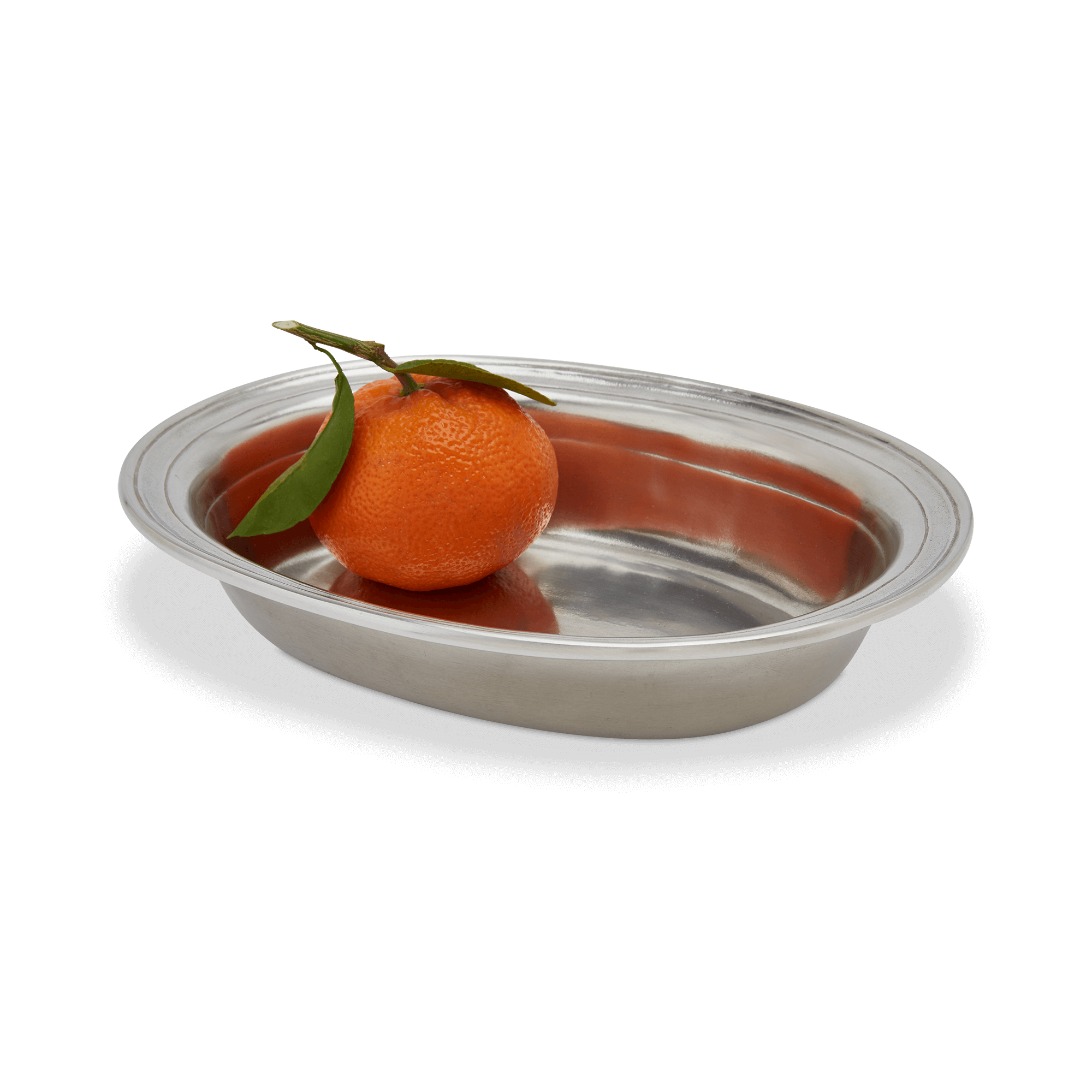 MATCH Pewter Oval Serving Bowl 12.6" x 9"