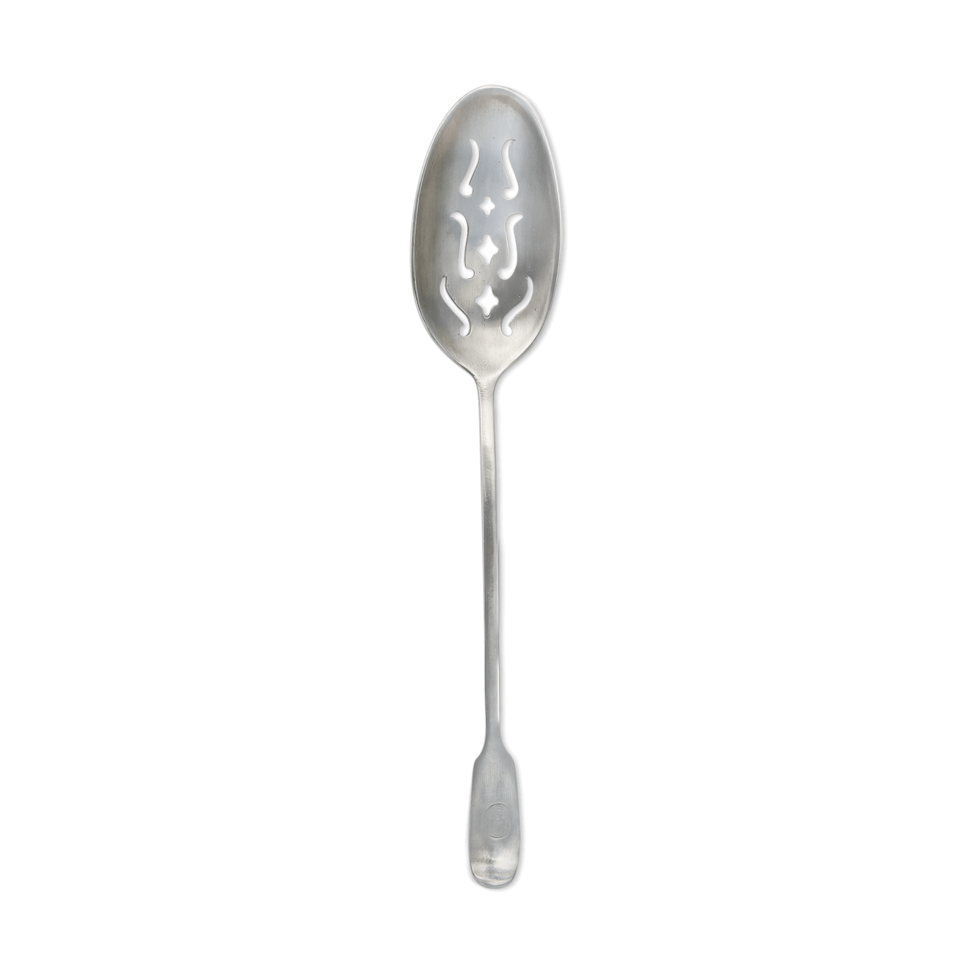 MATCH Pewter Antique Slotted Spoon 13.8" Long