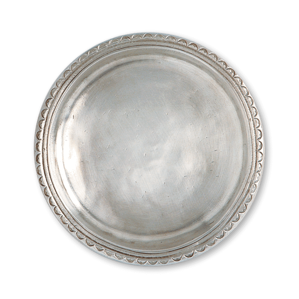 MATCH Pewter Scalloped Rimmed Bottle Coaster