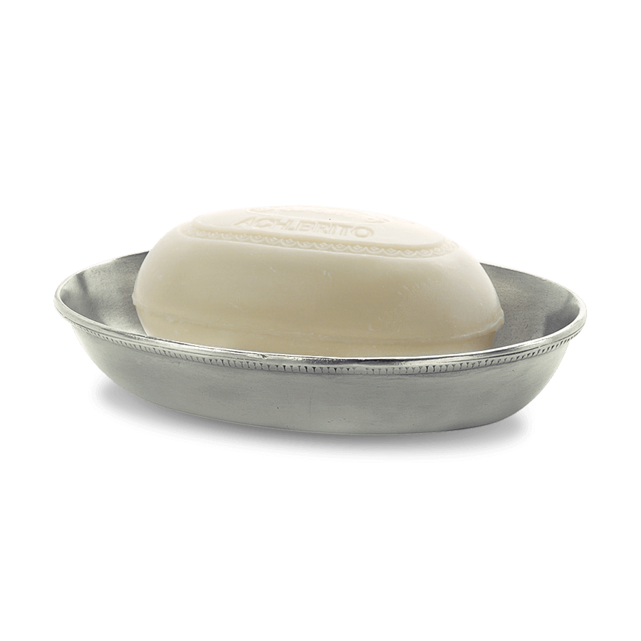 MATCH Pewter Oval Soap Dish