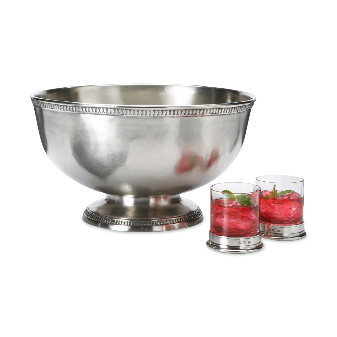 MATCH Pewter Large Punch Bowl 14.4"