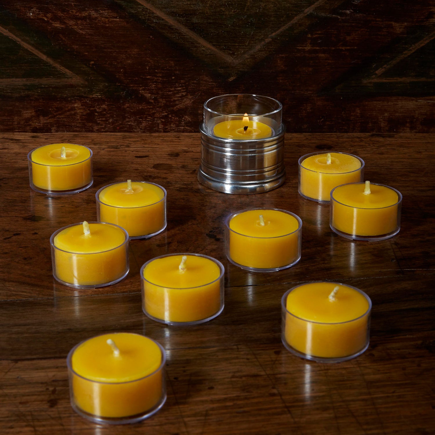 Handmade 100% Beeswax Tea Light Candles, Ivory, Pack of 10 – MATCH