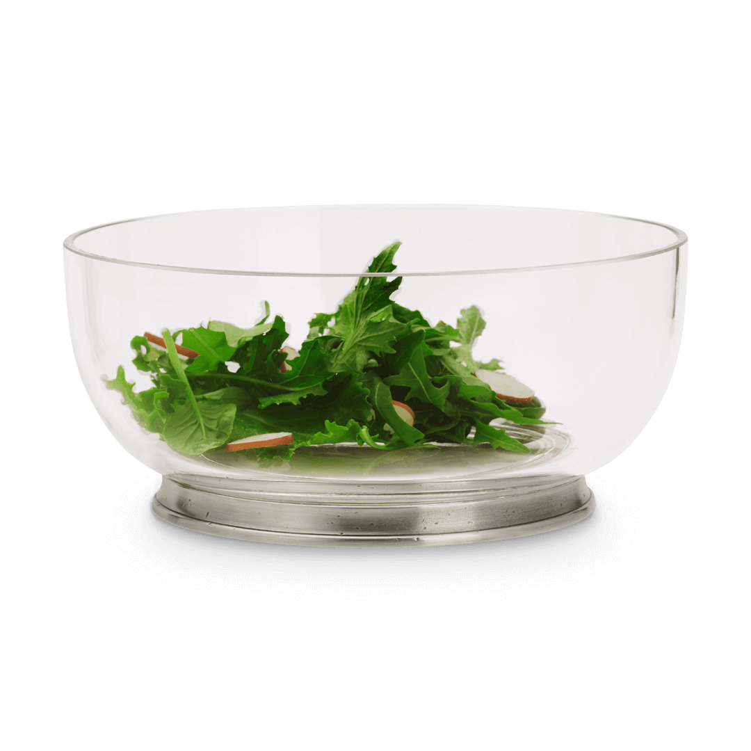MATCH Pewter Round Crystal Bowl