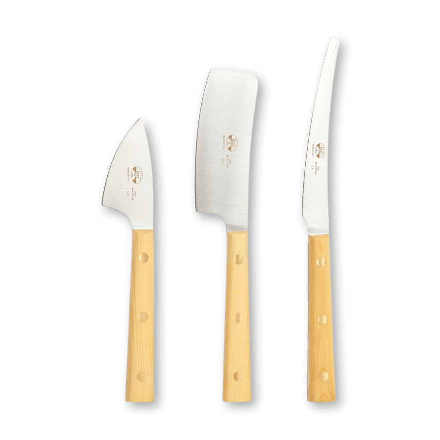 BERTI チーズナイフ3本セット 木製ボックス入り Handmade cheese knives set Made in Italy – Memories of Italy