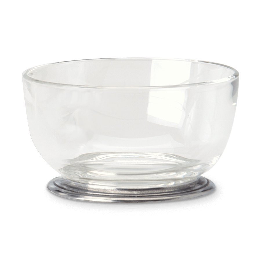 MATCH Pewter Round Crystal Bowl