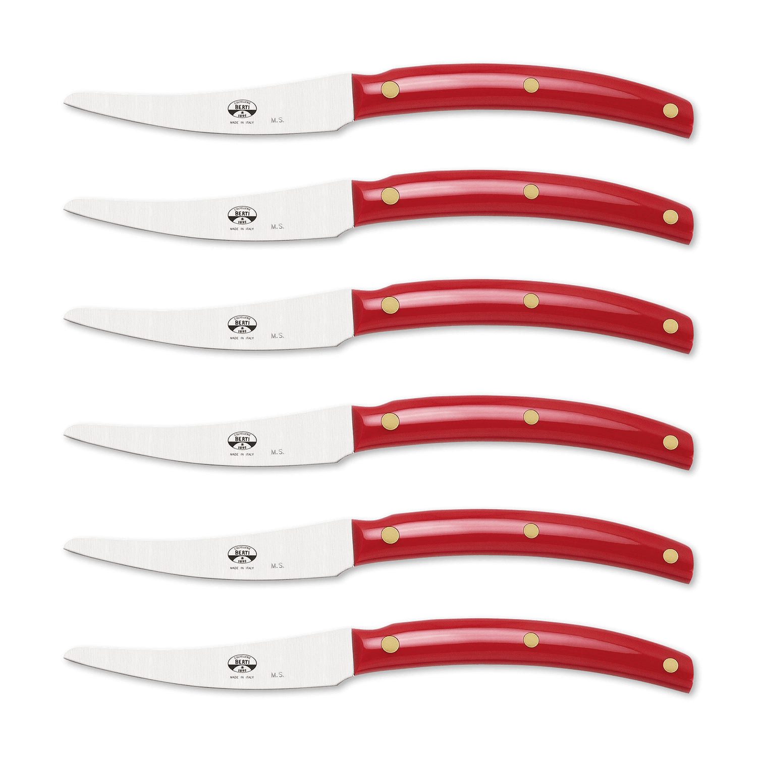 Coltellerie Berti Hand Forged Plenum Steak Knives Set of 6 - Cornotech