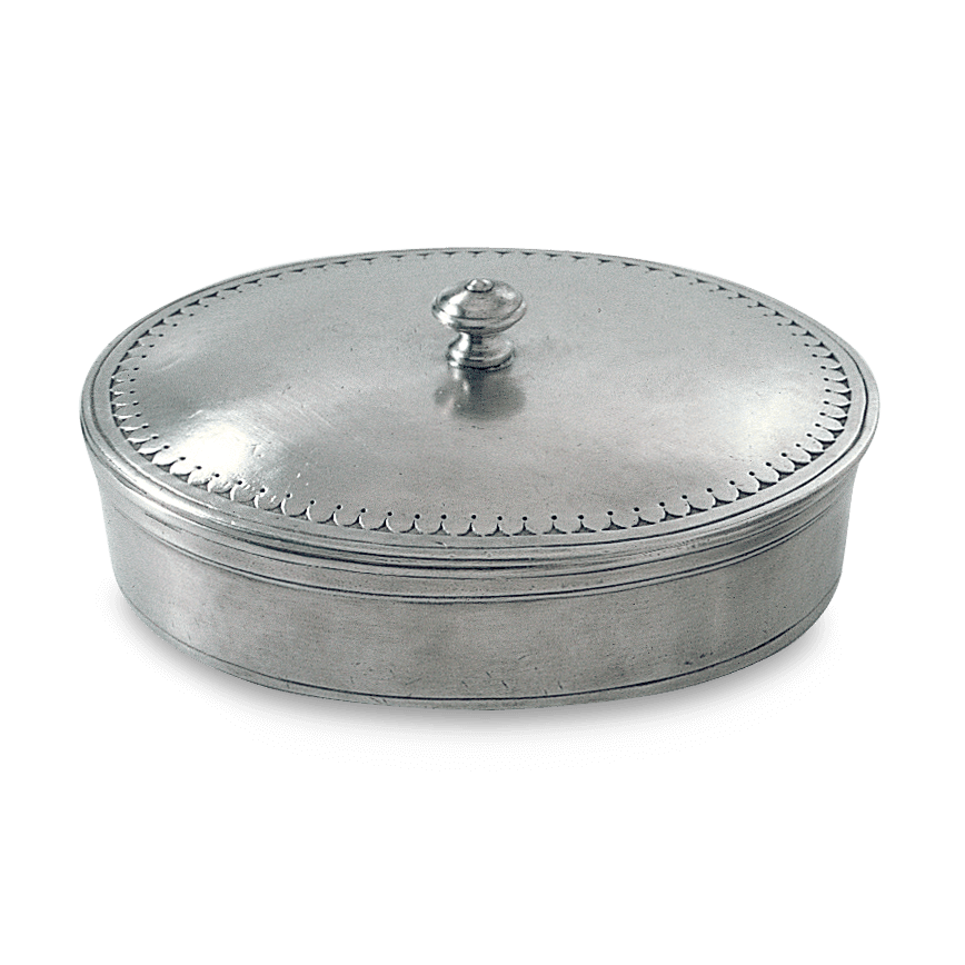 Oval Lidded Box – MATCH • Made in Italy