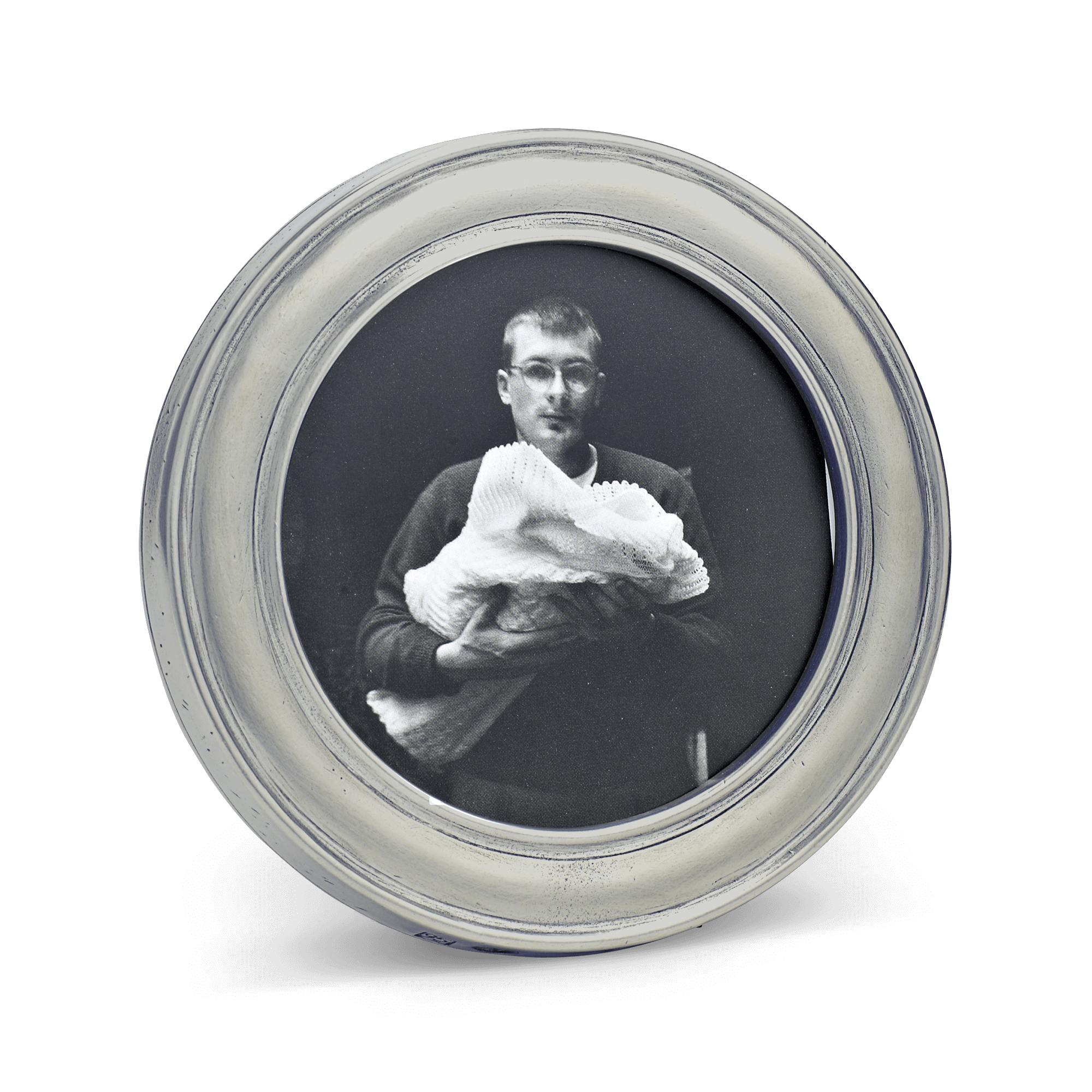 MATCH Pewter Lugano Round Picture Frame